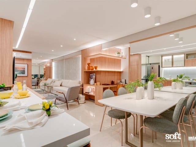 Foto do Apartamento - Apartamento à venda no Residencial Soft Pedro Ludovico no Setor Pedro Ludovico em Goiânia tendo 117,09m² com 3 suítes e 2 vagas de garagem. | Home Gyn Imóveis Ltda