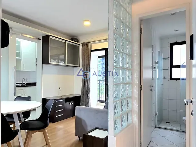 Apartamento com 38m² 1 quarto e 1 banheiro, para alugar, no bairro Pinheiros em São Paulo