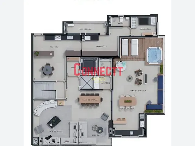 Apartamento com 5443m² 3 quartos e 4 banheiros, à venda, no bairro Distrito de Bonfim Paulista em Ribeirão Preto