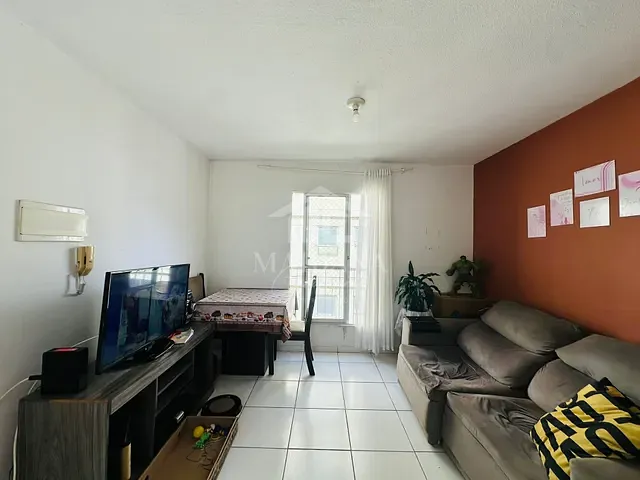 Apartamento com 51m² 2 quartos e 1 banheiro, à venda, no bairro Afonso Pena em São José dos Pinhais