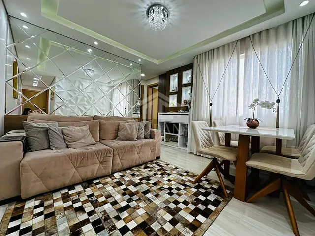 Apartamento com 64m² 2 quartos e 2 banheiros, à venda, no bairro Cidade Jardim em São José dos Pinhais