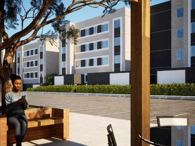 Apartamento 2 quartos e 1 banheiro, à venda, no bairro Conjunto Habitacional João da Cruz Botrel em Lavras