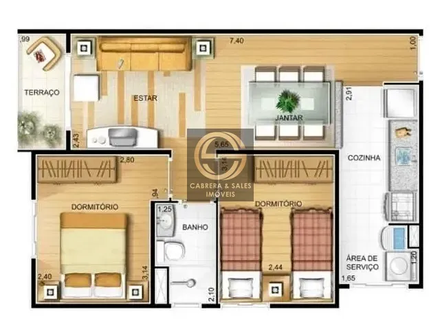 Apartamento 2 quartos e 1 banheiro, à venda, no bairro Vila Conceição em São Paulo