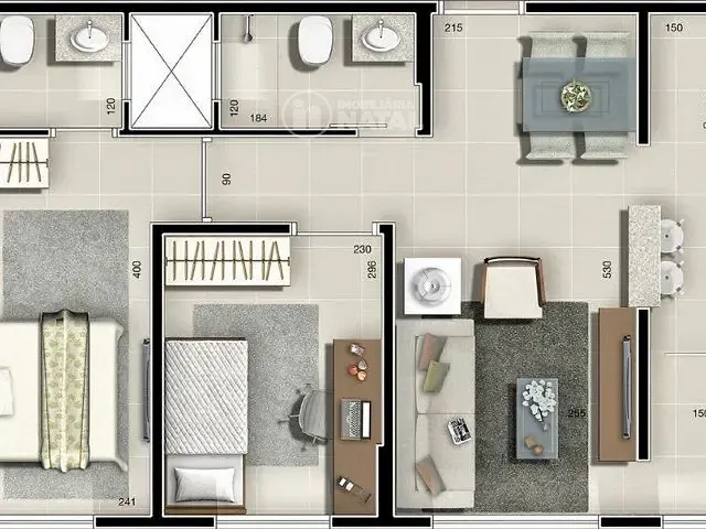Apartamento com 90m² 2 quartos e 2 banheiros, à venda, no bairro Jardim América em Londrina