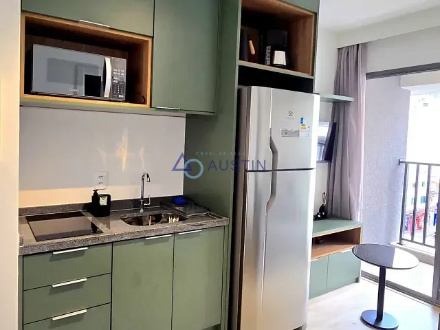Apartamento com 26m² 1 quarto e 1 banheiro, à venda ou para alugar, no bairro Pinheiros em São Paulo