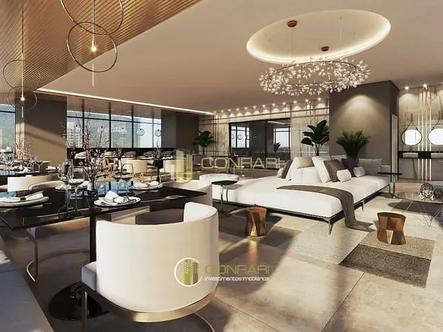 Apartamento com 250m² 4 quartos e 5 banheiros, à venda, no bairro Meia Praia em Itapema