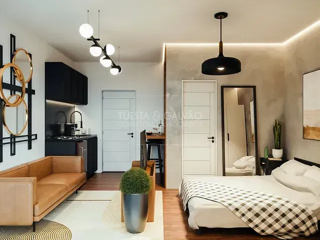 Apartamento com 21m² 1 quarto e 1 banheiro, à venda, no bairro Água Verde em Curitiba