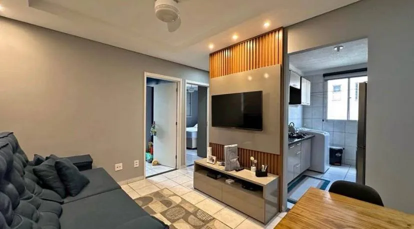 Perspectiva do Apartamento - Apartamento à Venda no Residencial Bosque das Árvores – Santa Bárbara d’Oeste/SP | Oeste Imóveis