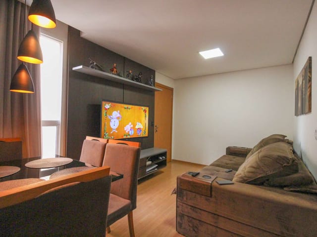 Apartamento 2 quartos e 1 banheiro, à venda, no bairro Bom Jesus em Contagem