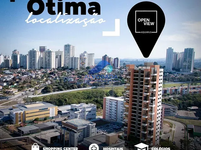 Apartamento 3 quartos e 1 banheiro, à venda, no bairro Jardim Aquarius em São José dos Campos