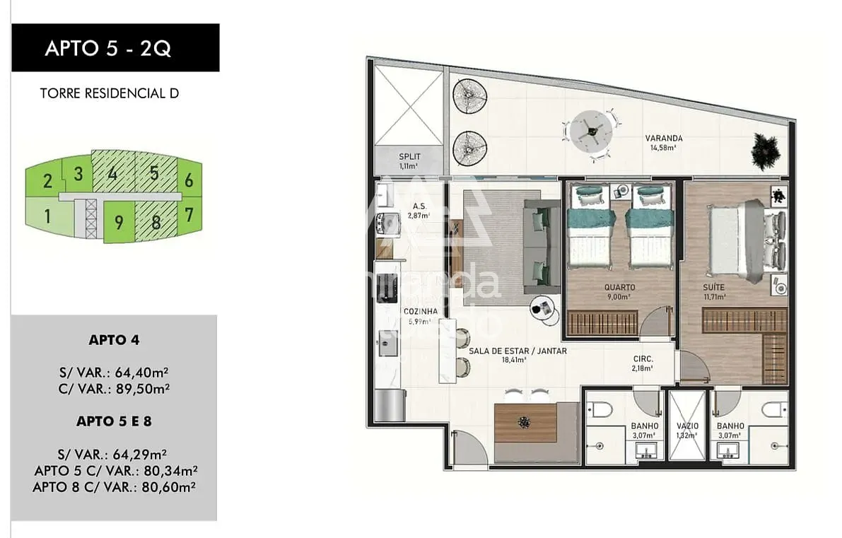 Apartamento, 1 quarto, 10 m² - Foto 10