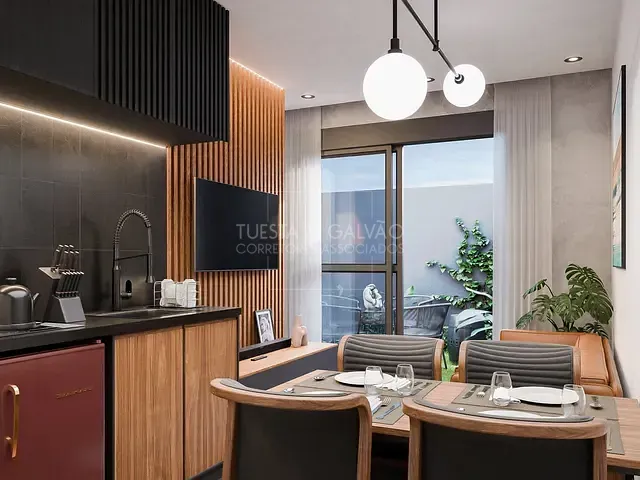 Apartamento com 32m² 1 quarto e 1 banheiro, à venda, no bairro Água Verde em Curitiba
