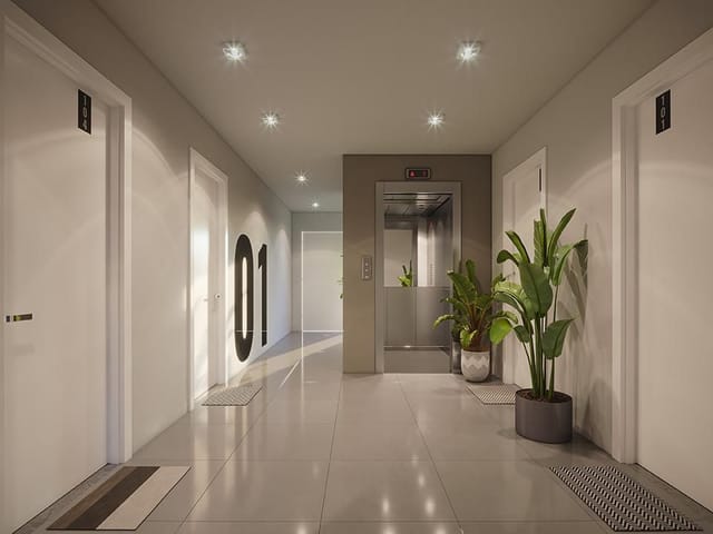 Foto do Apartamento - Apartamento à venda no Residencial Aveiro, Bloco 2 na Duque de Caxias. 2 dormitórios, churrasqueira, piscina, em condomínio fechado. | UP Imóveis