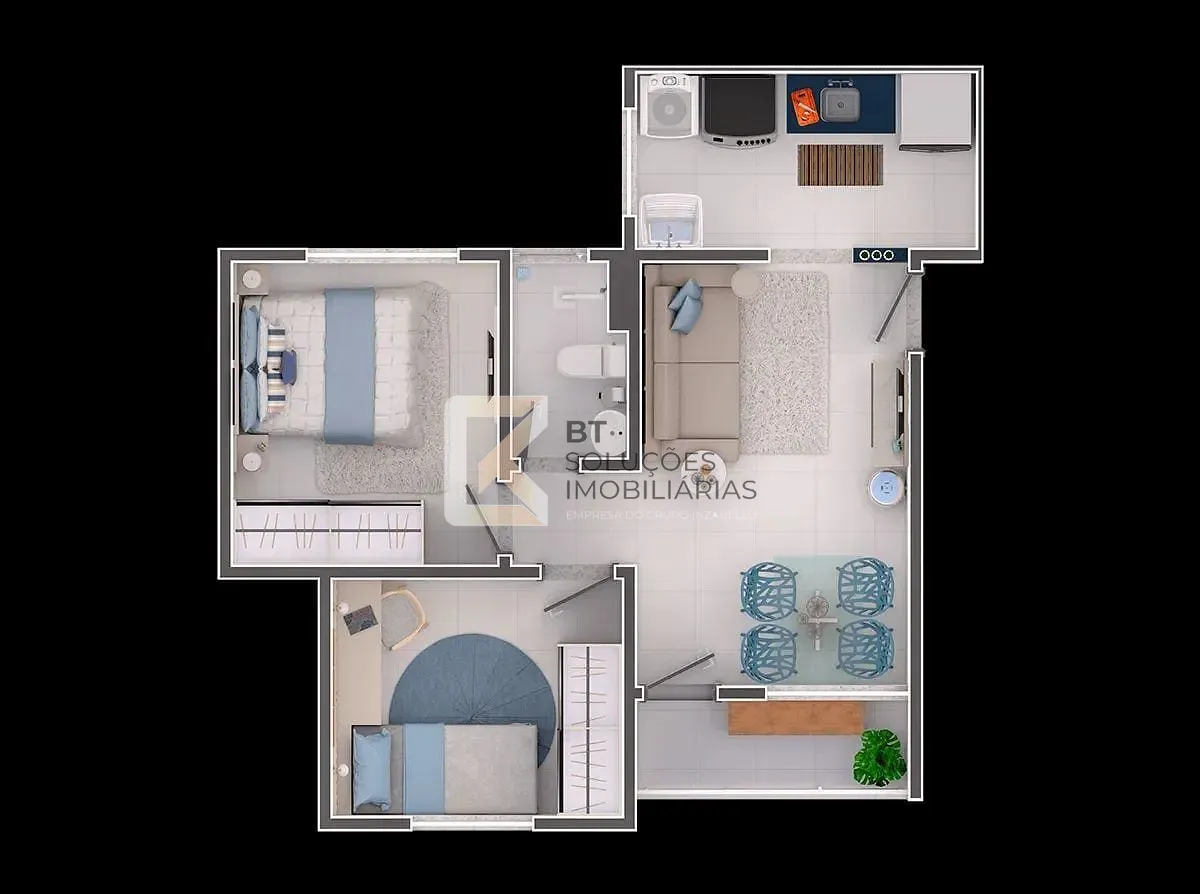 Apartamento, 2 quartos, 54 m² - Foto 9