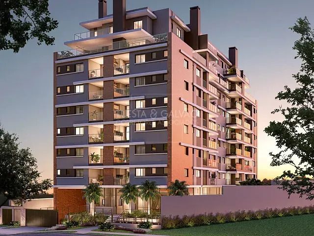 Apartamento com 72m² 2 quartos e 2 banheiros, à venda, no bairro Água Verde em Curitiba