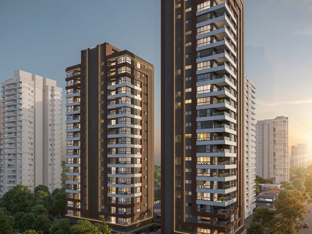 Apartamento 3 quartos e 4 banheiros, à venda, no bairro Água Verde em Curitiba