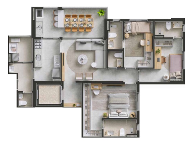 Foto do Apartamento - Apartamento à Venda, Sense Kasa Design, Rio Verde, GO | Realize Imóveis