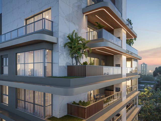 Apartamento 3 quartos e 4 banheiros, à venda, no bairro Batel em Curitiba