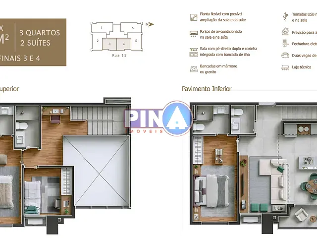 Apartamento com 98m² 3 quartos e 3 banheiros, à venda, no bairro Setor Oeste em Goiânia