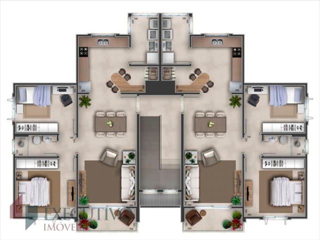 Foto do Apartamento - Apartamento à venda 2 Quartos, 1 Vaga, 88.41M², São Caetano, Arroio do Meio - RS | Executivo Imóveis