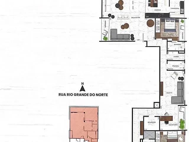 Apartamento 4 quartos e 4 banheiros, à venda, no bairro Centro em Poços de Caldas