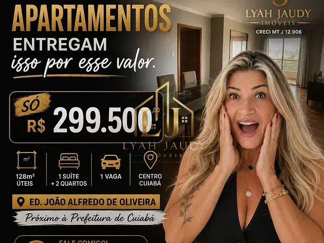 Apartamento com 138m² 3 quartos e 2 banheiros, à venda, no bairro Centro-Norte em Cuiabá
