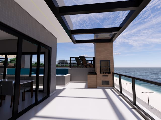 Apartamento 3 quartos e 2 banheiros, à venda, no bairro Costa azul em Matinhos