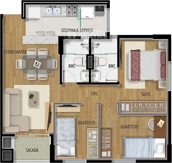 Apartamento, 3 quartos, 65 m² - Foto 17