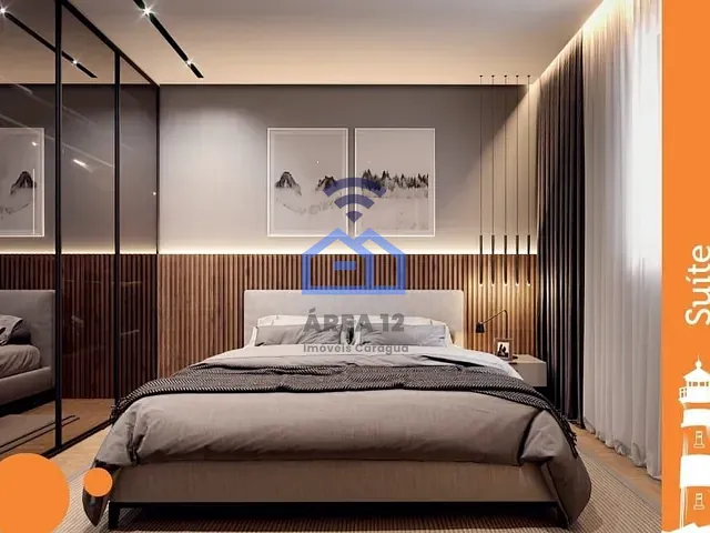 Apartamento com 94m² 2 quartos e 1 banheiro, à venda, no bairro Martim de Sá em Caraguatatuba