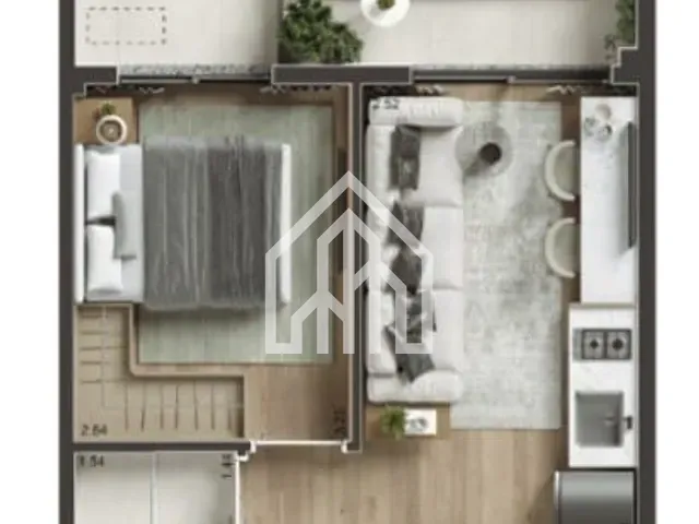 Apartamento 1 quarto e 1 banheiro, à venda, no bairro Vila Gomes Cardim em São Paulo