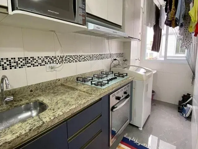 Apartamento com 64m² 2 quartos e 1 banheiro, à venda, no bairro Vila Bocaina em Mauá