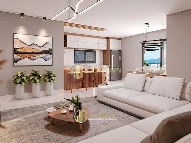 Apartamento com 180m² 3 quartos e 4 banheiros, à venda, no bairro Meia Praia em Itapema