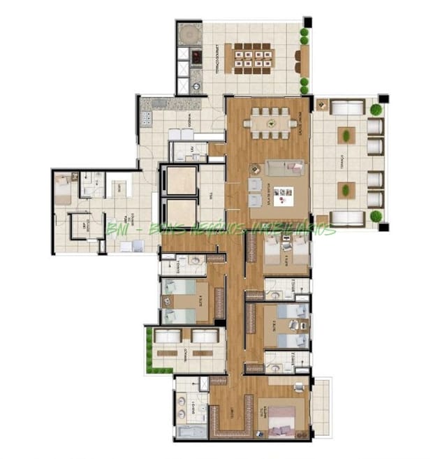 Apartamento, 4 quartos, 306 m² - Foto 3