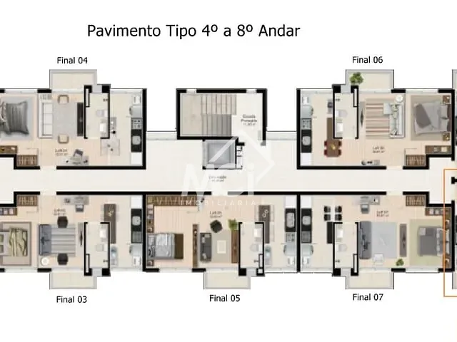 Apartamento 1 quarto e 1 banheiro, à venda, no bairro Centro em Pelotas