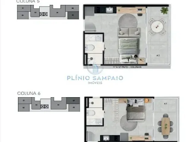 Apartamento com 49m² 2 quartos e 2 banheiros, à venda, no bairro Praia de Itaparica em Vila Velha