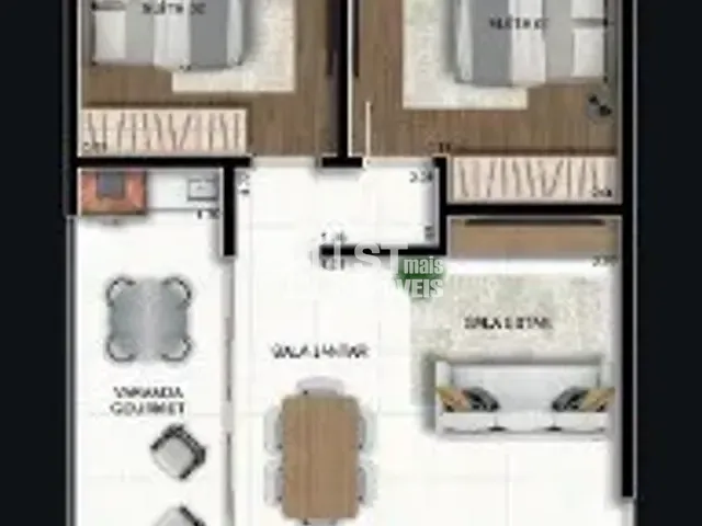 Apartamento 2 quartos e 3 banheiros, à venda, no bairro Centro em Andradas