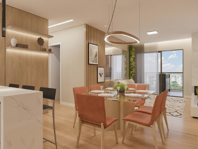 Apartamento com 87m² 2 quartos e 2 banheiros, à venda, no bairro Bacacheri em Curitiba