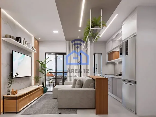 Apartamento com 54m² 1 quarto e 2 banheiros, à venda, no bairro Porto Novo em Caraguatatuba