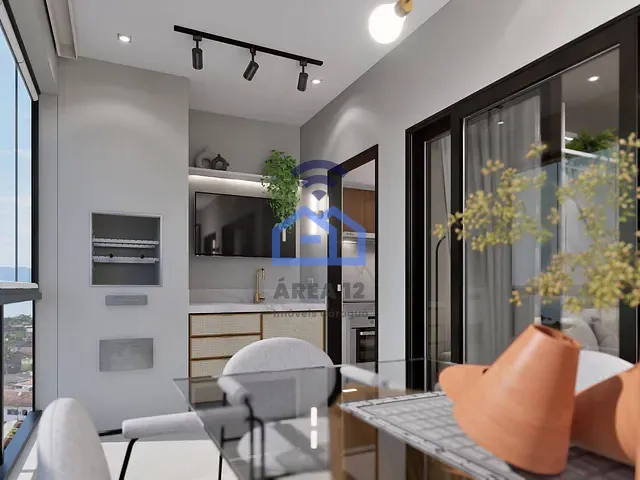 Apartamento com 54m² 1 quarto e 2 banheiros, à venda, no bairro Porto Novo em Caraguatatuba