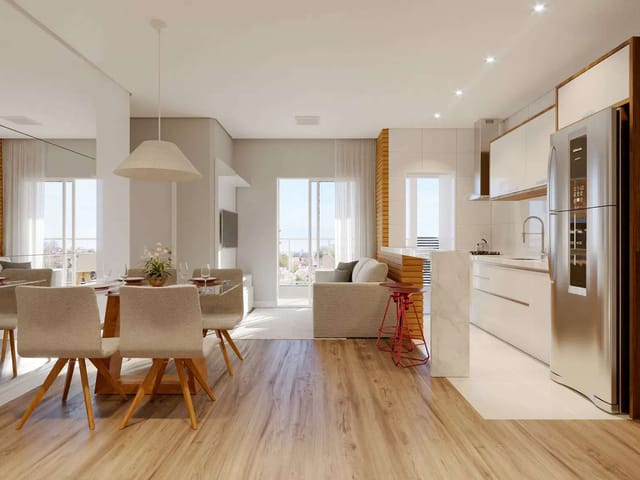 Apartamento 2 quartos e 2 banheiros, à venda, no bairro Tingui em Curitiba