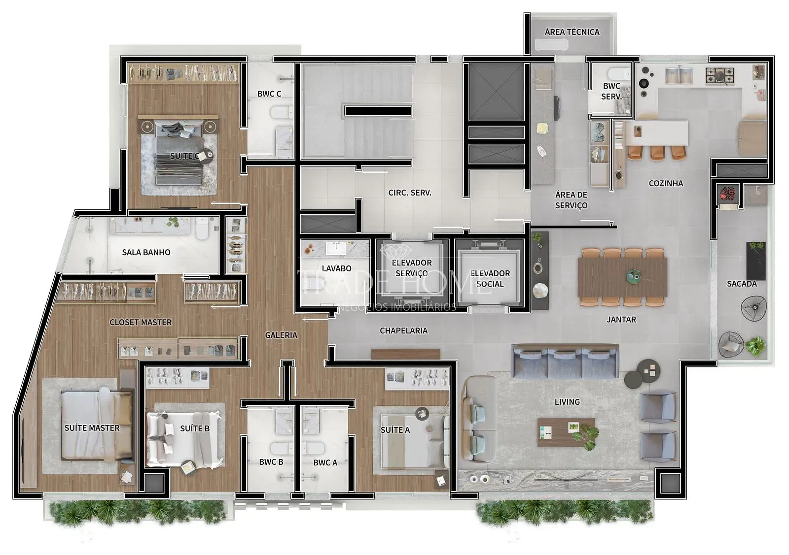 Apartamento, 3 quartos, 158 m² - Foto 22