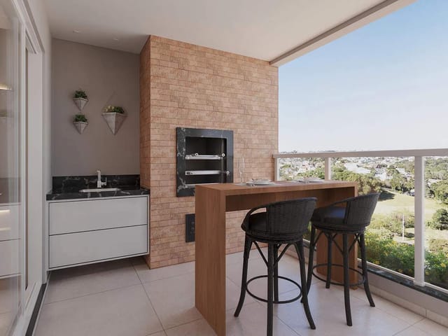 Apartamento 2 quartos e 2 banheiros, à venda, no bairro Boa Vista em Curitiba