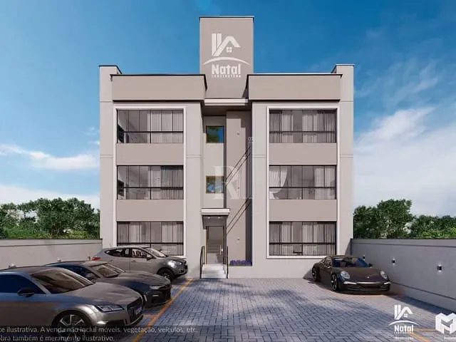 Apartamento 2 quartos e 1 banheiro, à venda, no bairro Universitário em Tijucas