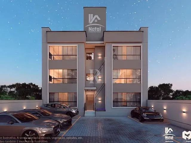 Apartamento 2 quartos e 1 banheiro, à venda, no bairro Universitário em Tijucas