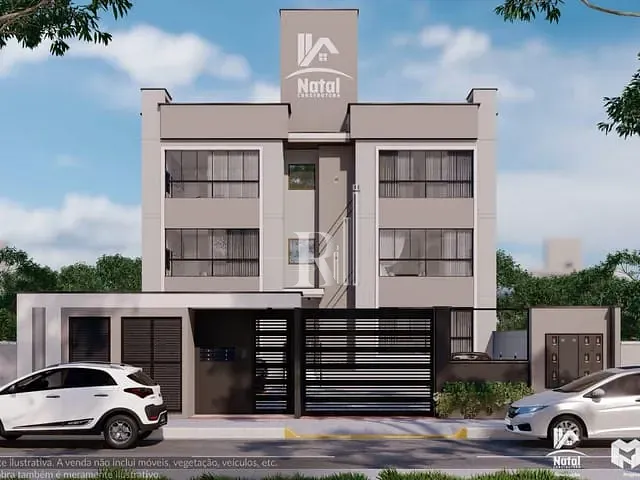 Apartamento 2 quartos e 1 banheiro, à venda, no bairro Universitário em Tijucas