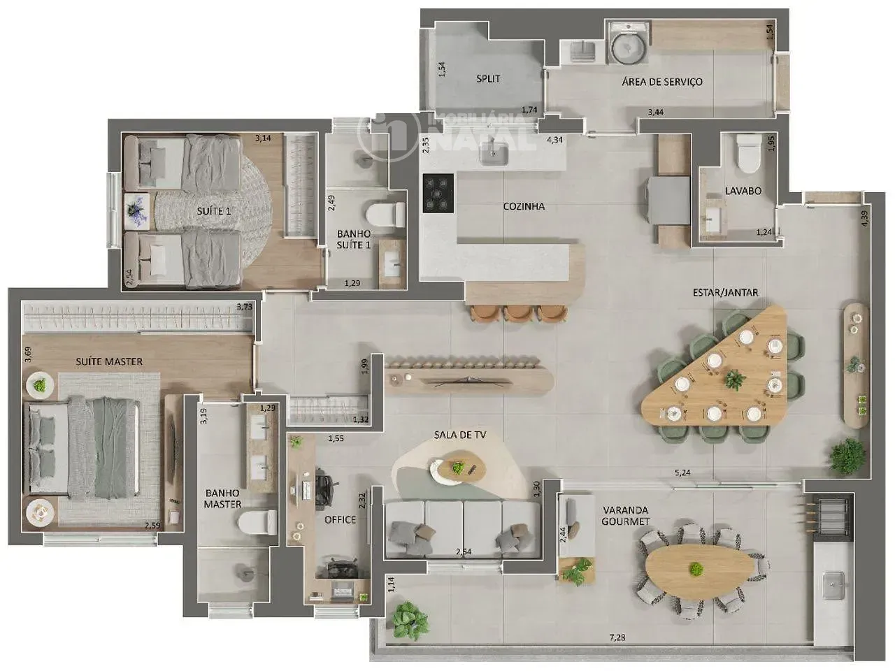 Apartamento, 3 quartos, 116 m² - Foto 8
