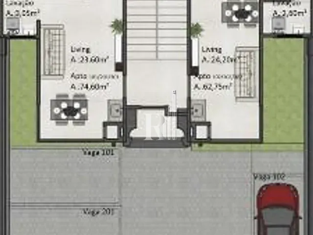 Apartamento 2 quartos e 1 banheiro, à venda, no bairro Areias em Tijucas