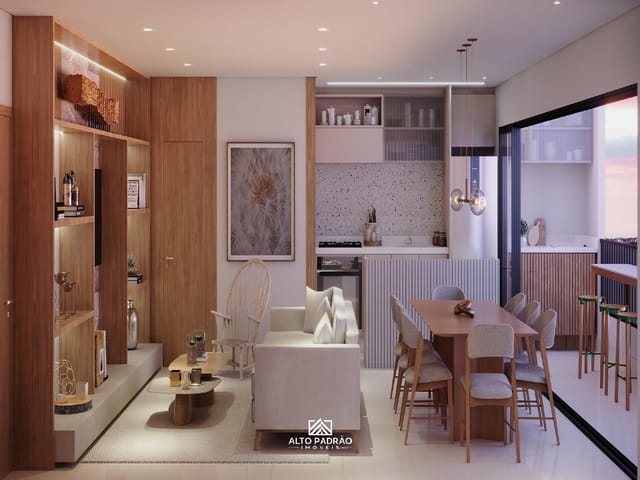 Foto do Apartamento - 2084 - Apartamento com 2 quartos, sendo 1 suíte, 1 vaga de garagem, à venda 60,28m² por R$ 512.380,00 no  Jardim América, Goiânia, GO | Alto Padrão Goiânia