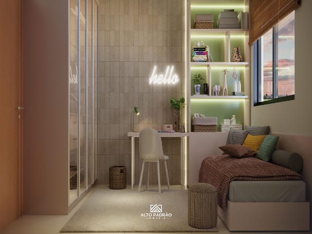 Foto do Apartamento - 2084 - Apartamento com 2 quartos, sendo 1 suíte, 1 vaga de garagem, à venda 60,28m² por R$ 512.380,00 no  Jardim América, Goiânia, GO | Alto Padrão Goiânia