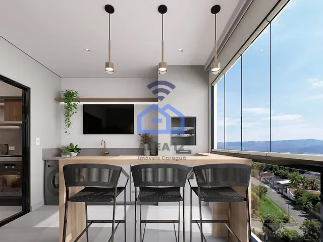 Apartamento com 66m² 2 quartos e 3 banheiros, à venda, no bairro Porto Novo em Caraguatatuba